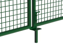 Gartentor Doppeltor mit Schloss 310 x 100 cm grün