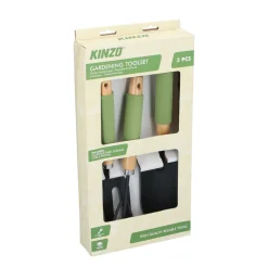 Gartenwerkzeug Set 3-teilig schwarz