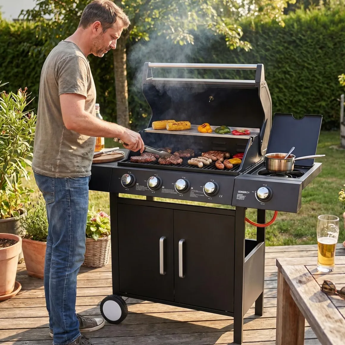 Gasgrill ALYA 4+1 Brenner