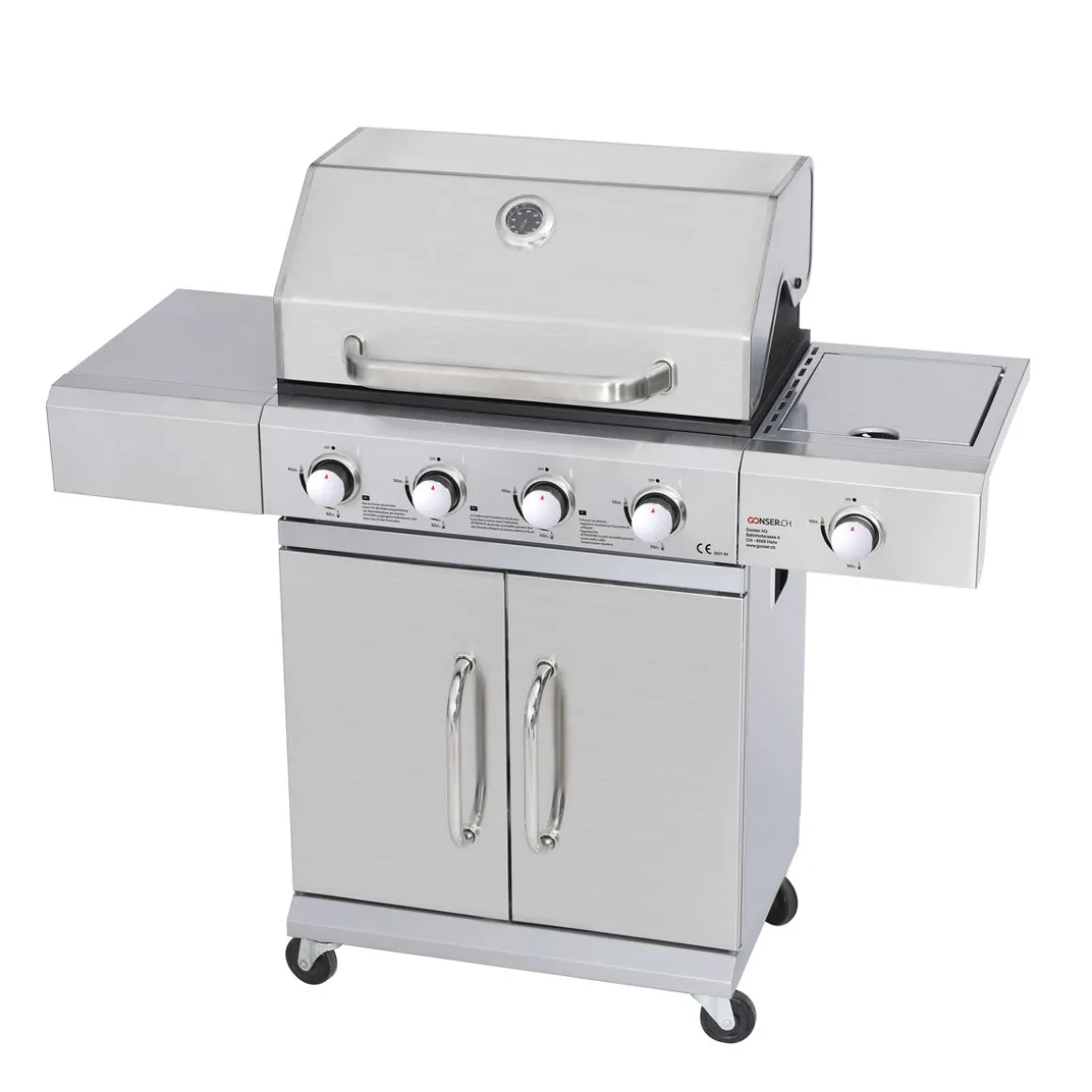 Gasgrill ARACAR 4+1 Brenner