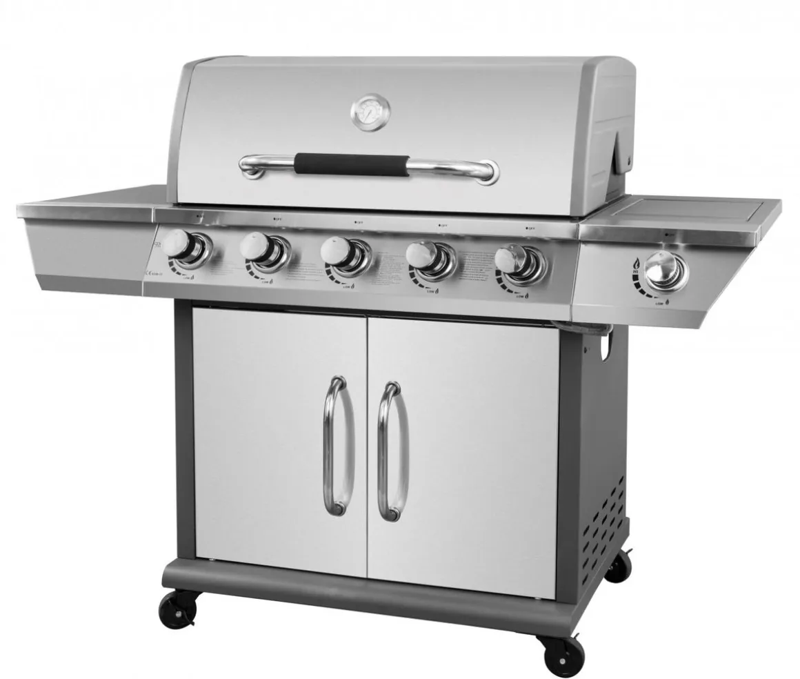 Gasgrill BBQ 5+1 Brenner