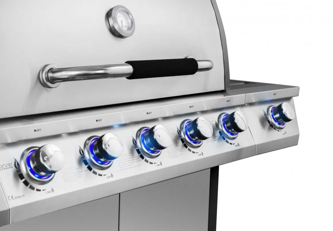 Gasgrill BBQ 5+1 Brenner