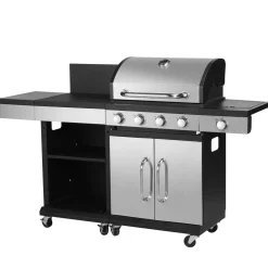 Gasgrill mit Arbeitsfläche AMPATO 4+1 Brenner