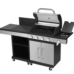 Gasgrill mit Arbeitsfläche AMPATO 4+1 Brenner
