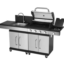 Gasgrill mit Waschbecken AMPATO 4+1 Brenner