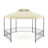 Gazebo ROSARIA 6-eckig 4 m beige