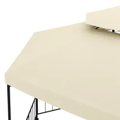 Gazebo ROSARIA 6-eckig 4 m beige