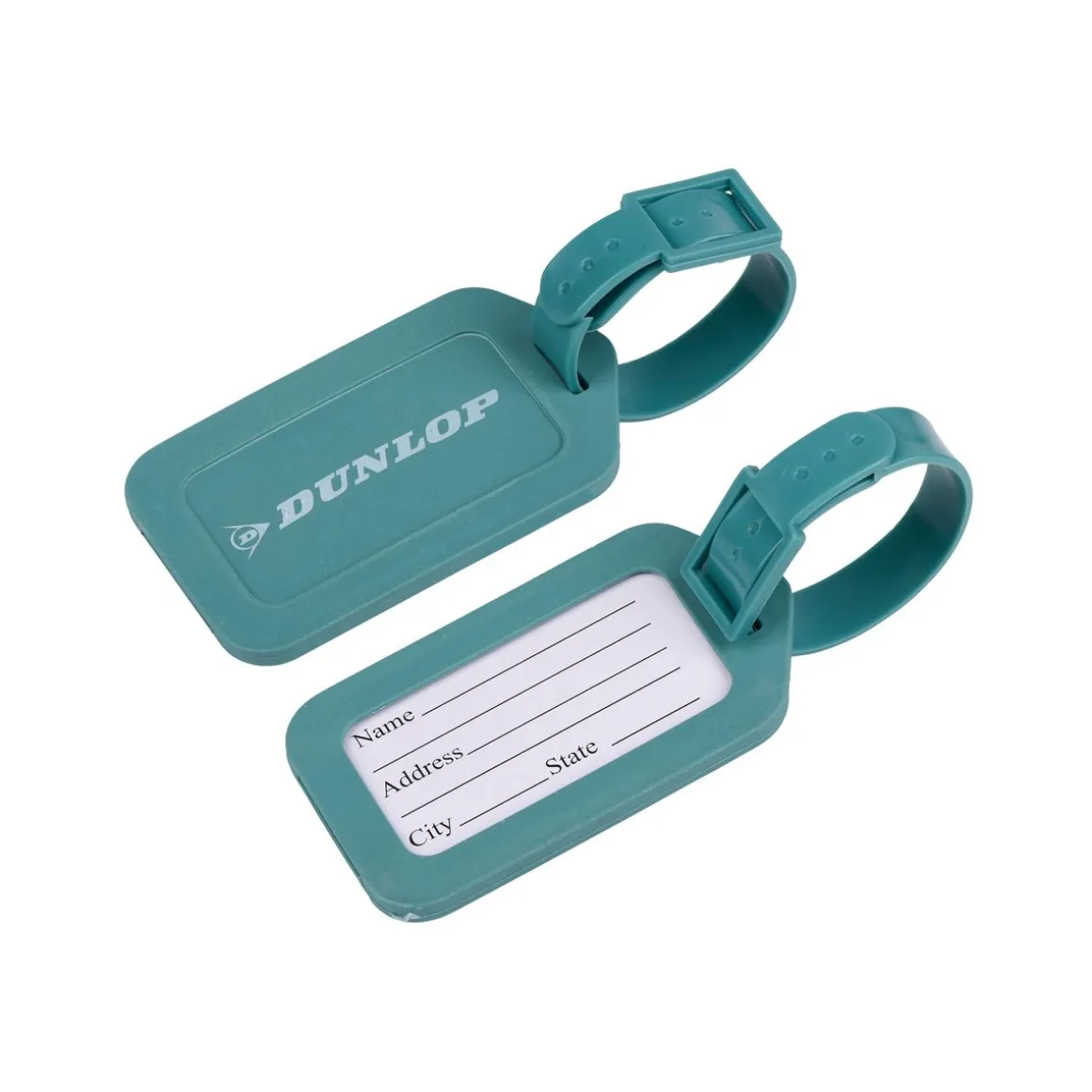 Gepäckanhänger mit Adressschild 11.5 x 5 cm 2er Set grün
