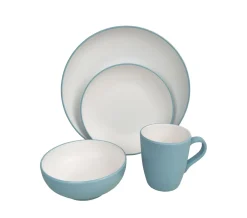 Geschirr-Set Melamin 16-teilig blau