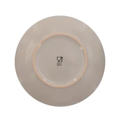 Geschirr-Set Steingut 18-teilig grau