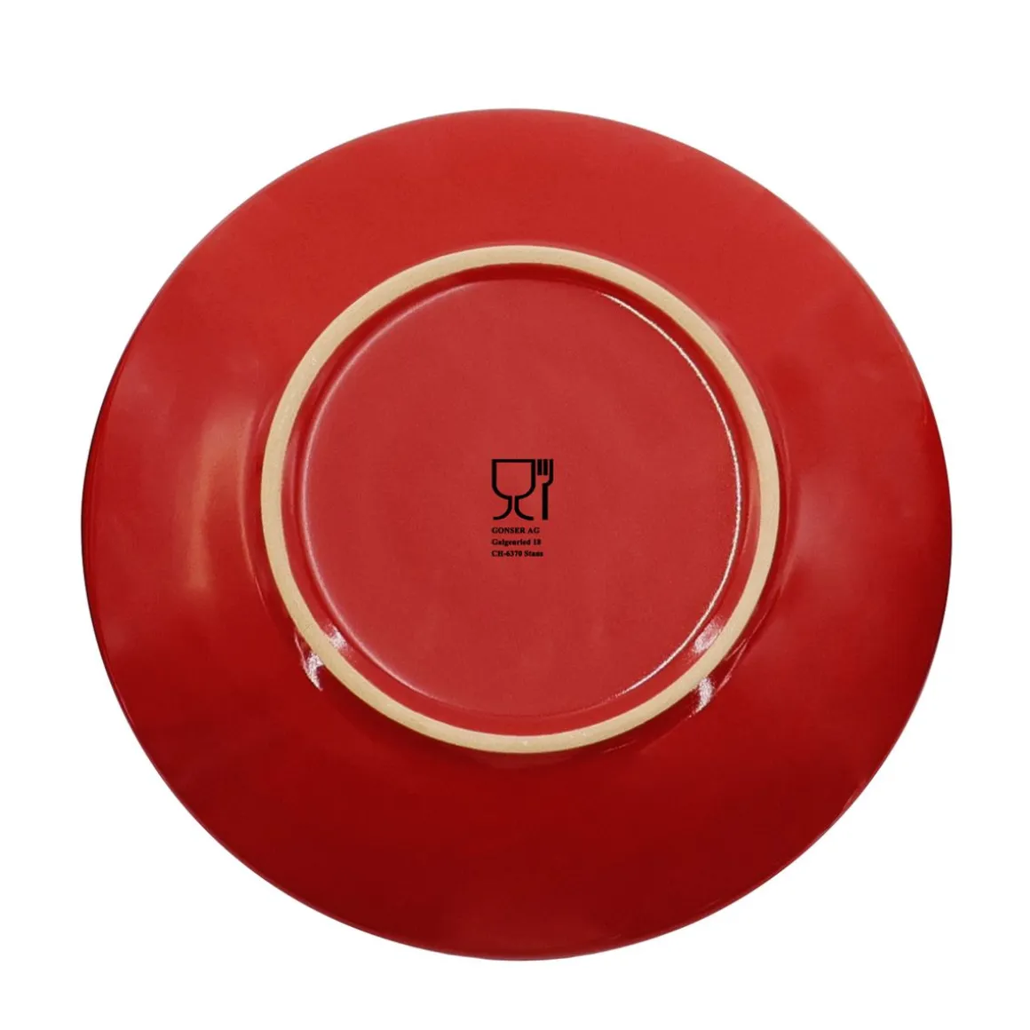 Geschirr-Set Steingut 18-teilig rot | GONSER.CH