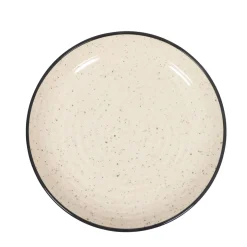 Geschirr-Set Steingut 24-teilig beige