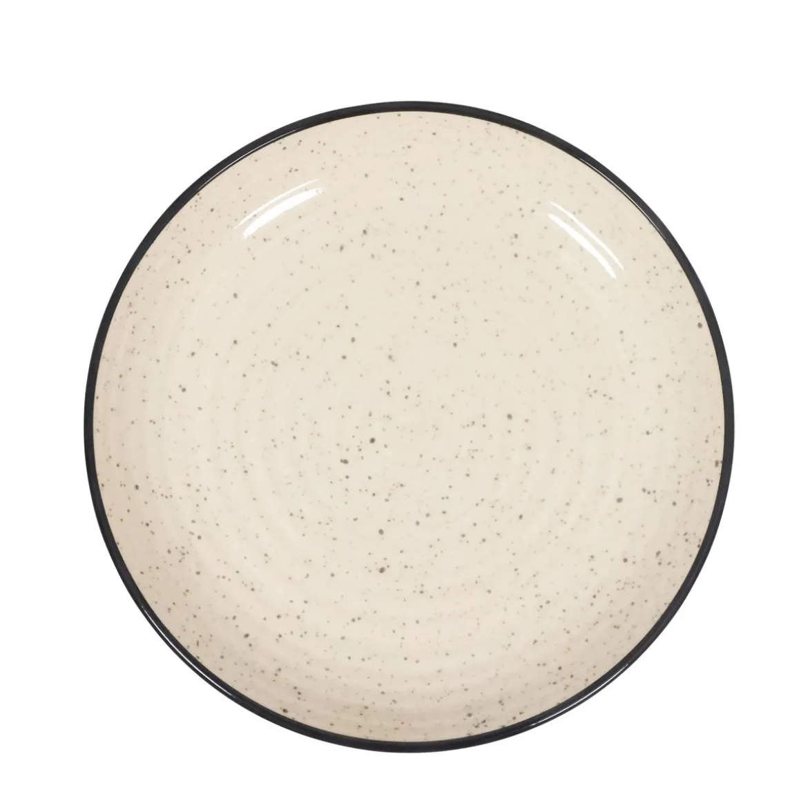 Geschirr-Set Steingut 24-teilig beige