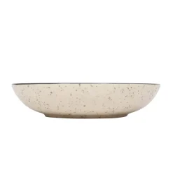 Geschirr-Set Steingut 24-teilig beige
