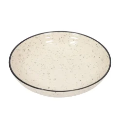 Geschirr-Set Steingut 24-teilig beige