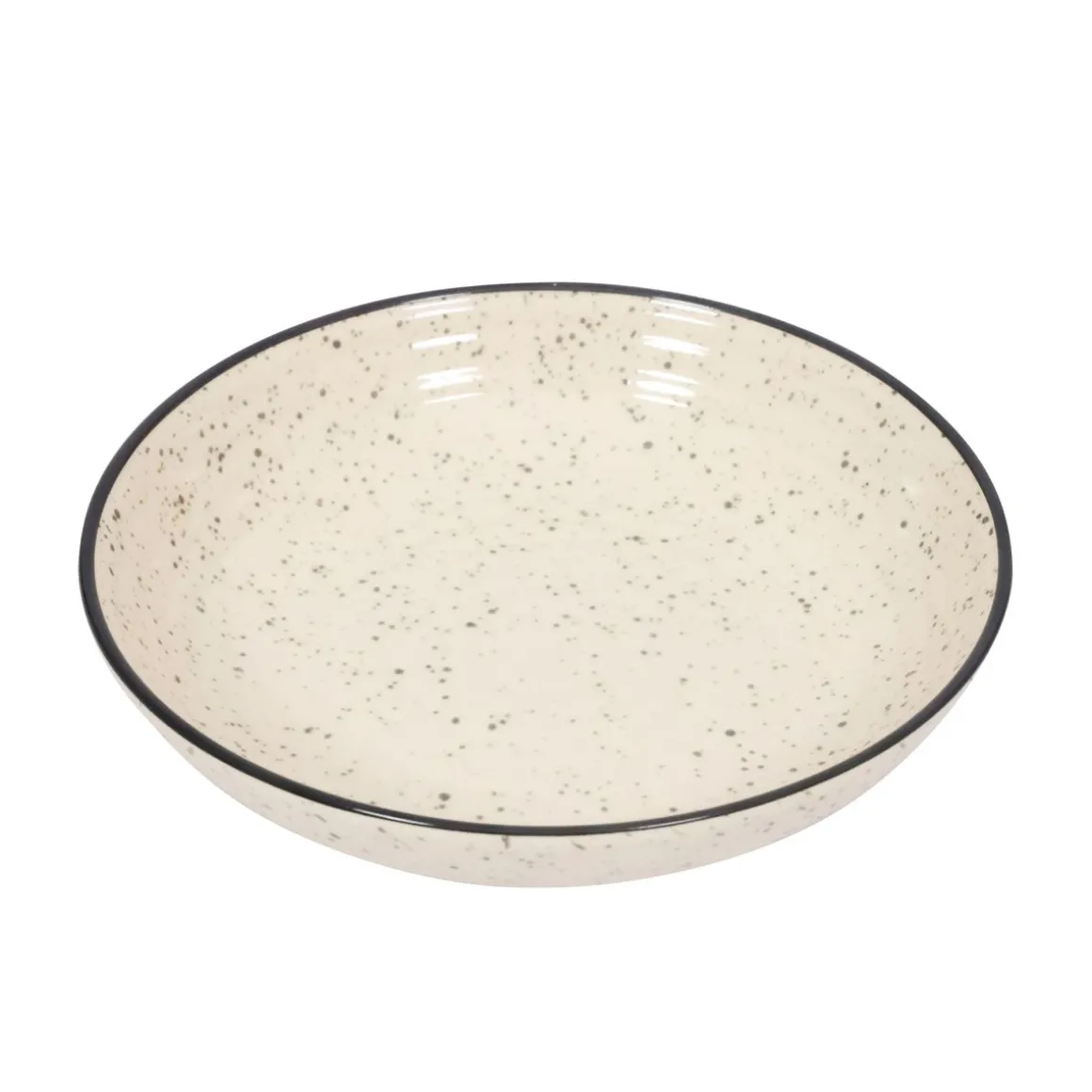 Geschirr-Set Steingut 24-teilig beige