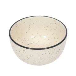 Geschirr-Set Steingut 24-teilig beige