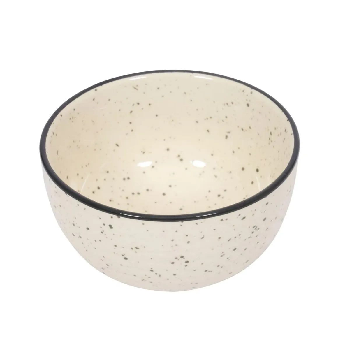 Geschirr-Set Steingut 24-teilig beige