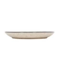 Geschirr-Set Steingut 24-teilig beige