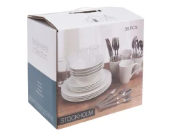 Geschirr-Set 36-teilig mit Besteck