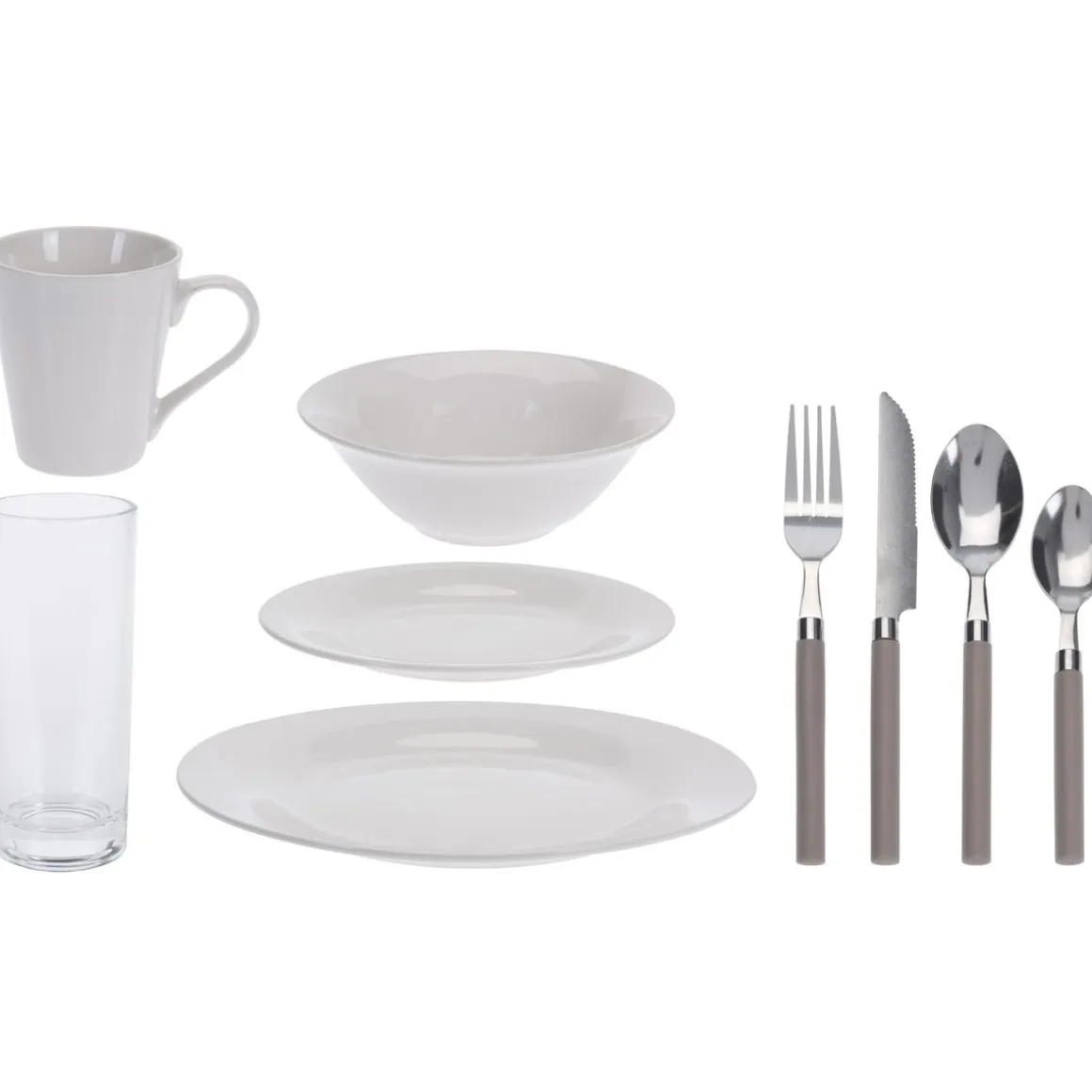 Geschirr-Set 36-teilig mit Besteck