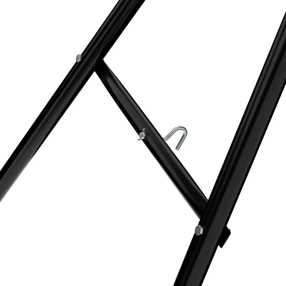 Gestell für Hängematte 325 x 100 cm schwarz