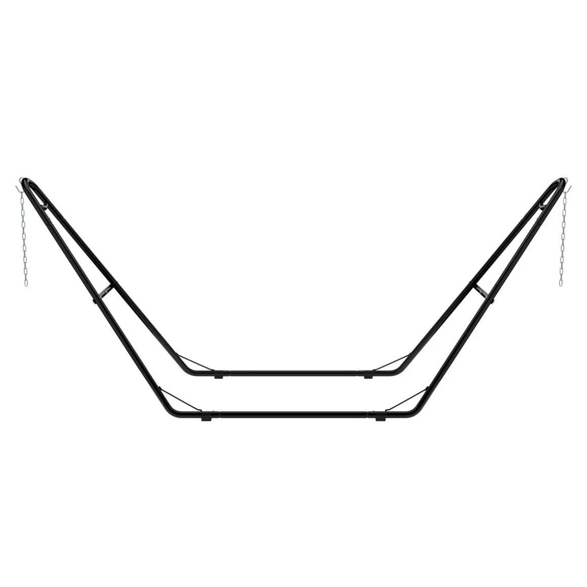 Gestell für Hängematte 325 x 100 cm schwarz