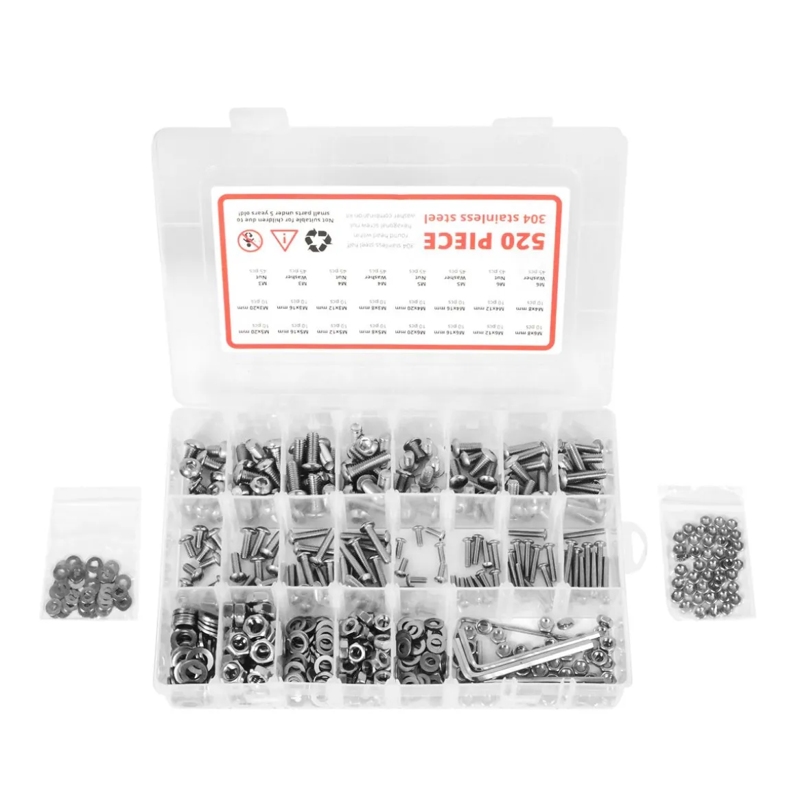 Gewindeschrauben Zylinderkopf Set 520-teilig