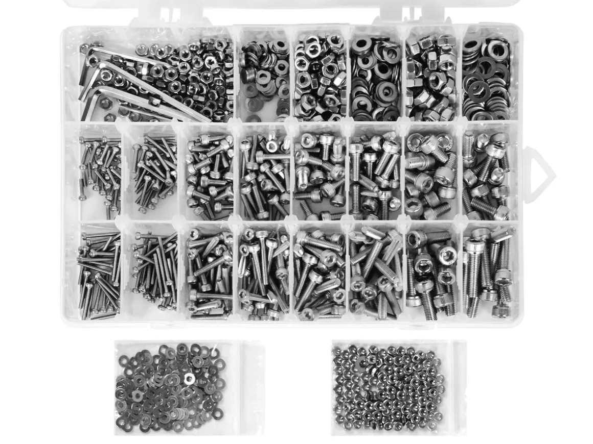 Gewindeschrauben Zylinderkopf Set 1225-teilig