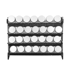 Gewürzregal Set mit 28 Gläser