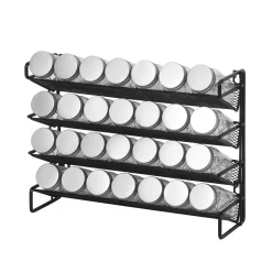 Gewürzregal Set mit 28 Gläser