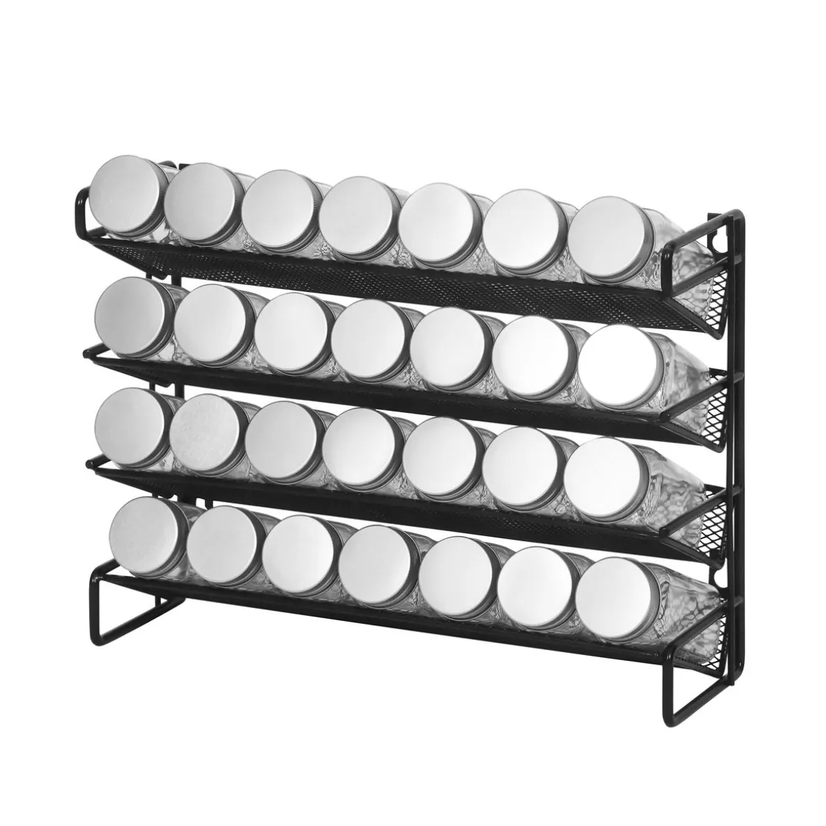 Gewürzregal Set mit 28 Gläser