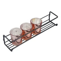 Gewürzregal Wandregal 4er Set schwarz | GONSER.CH