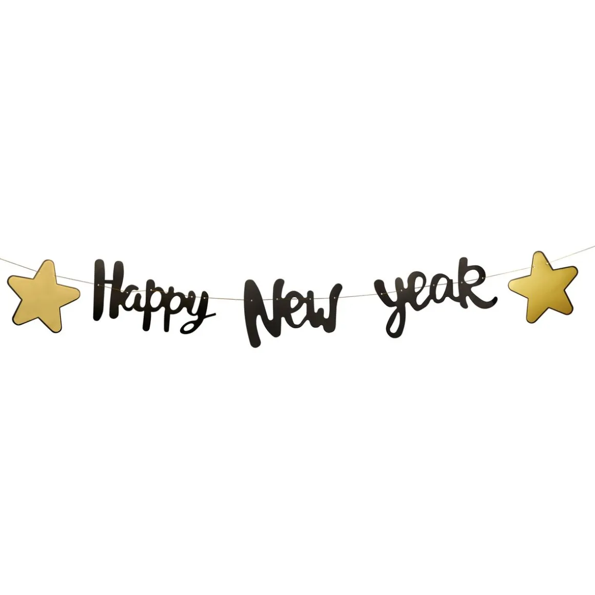 Girlande HAPPY NEW YEAR 3 m gold