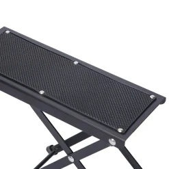 Gitarrenfussbank Metall schwarz