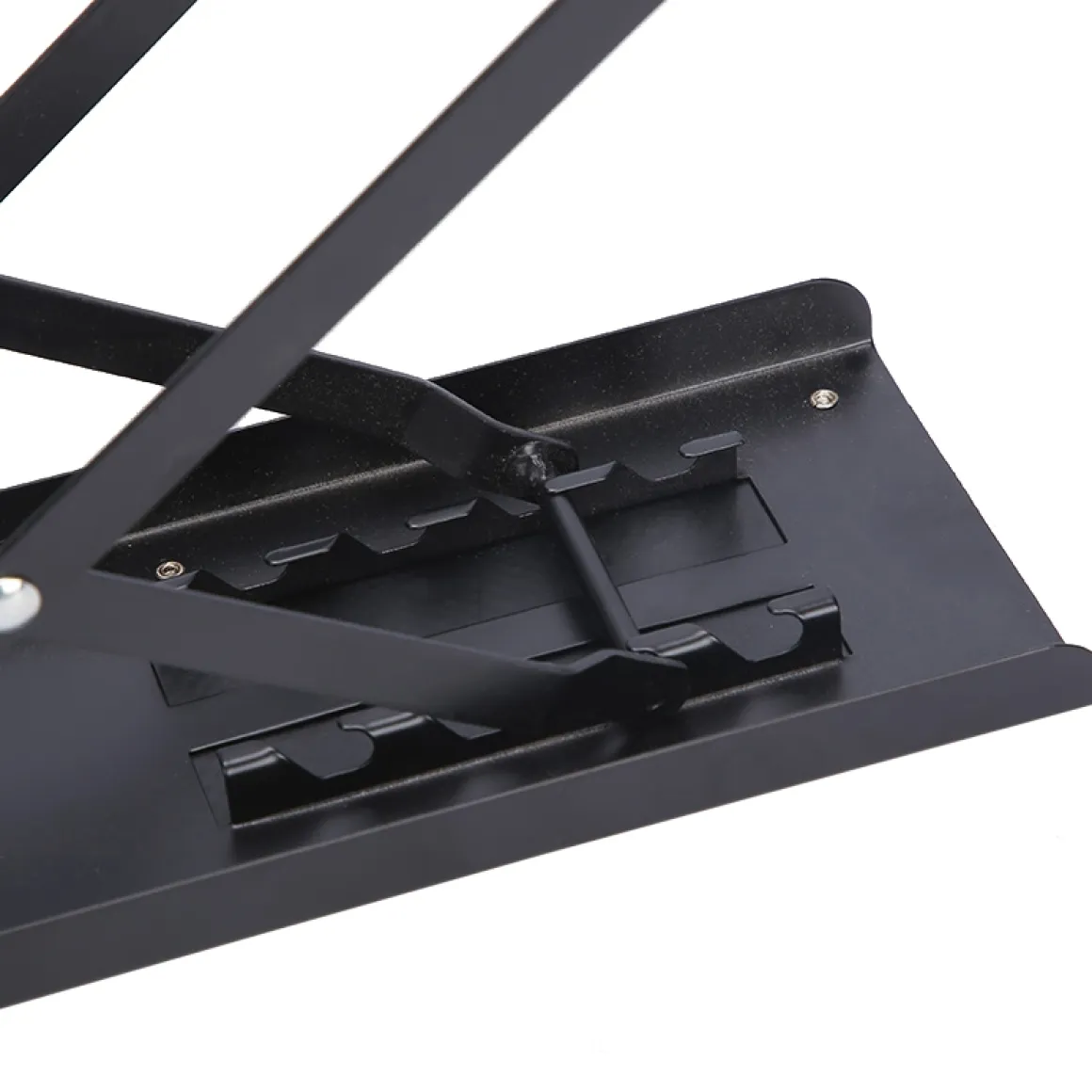 Gitarrenfussbank Metall schwarz