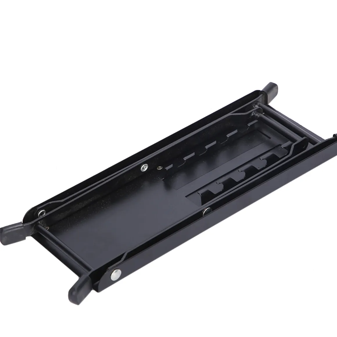 Gitarrenfussbank Metall schwarz