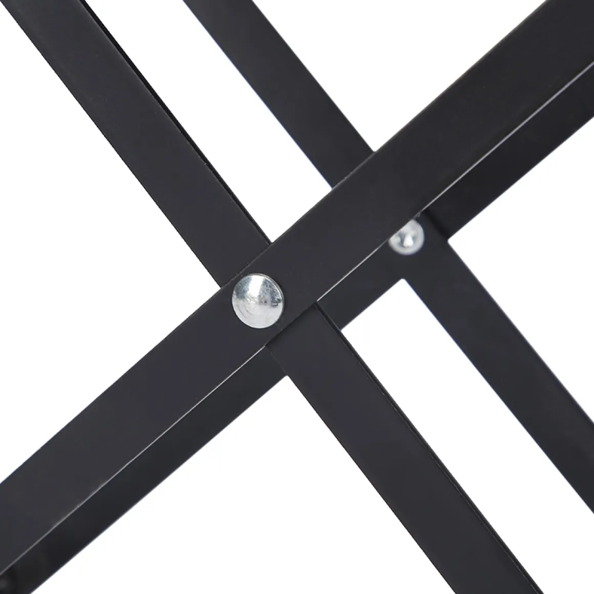 Gitarrenfussbank Metall schwarz