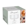 Glasschale mit Fuss rund 19 x 14 cm