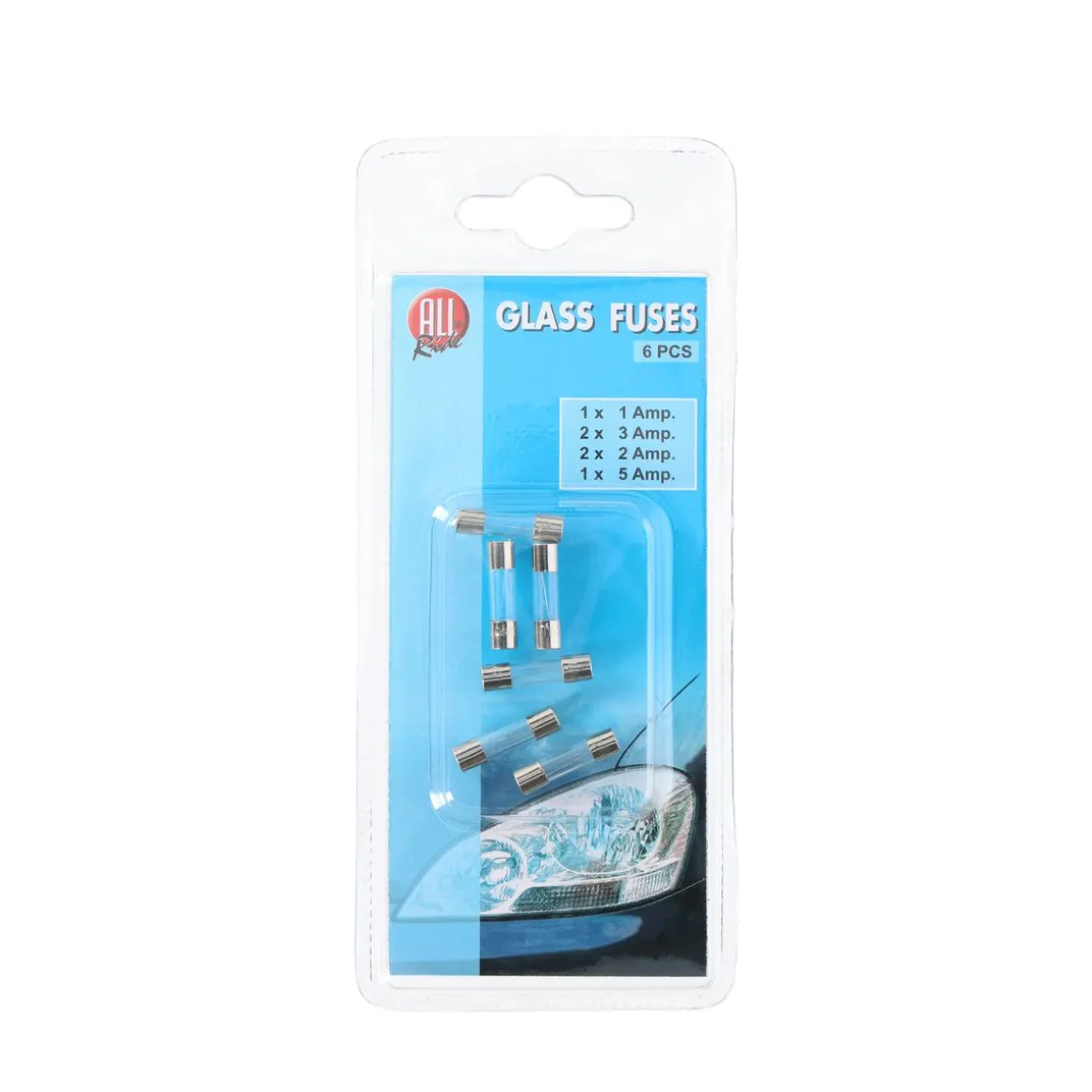 Glasssicherung Set 6-teilig 1 - 5 Ampere