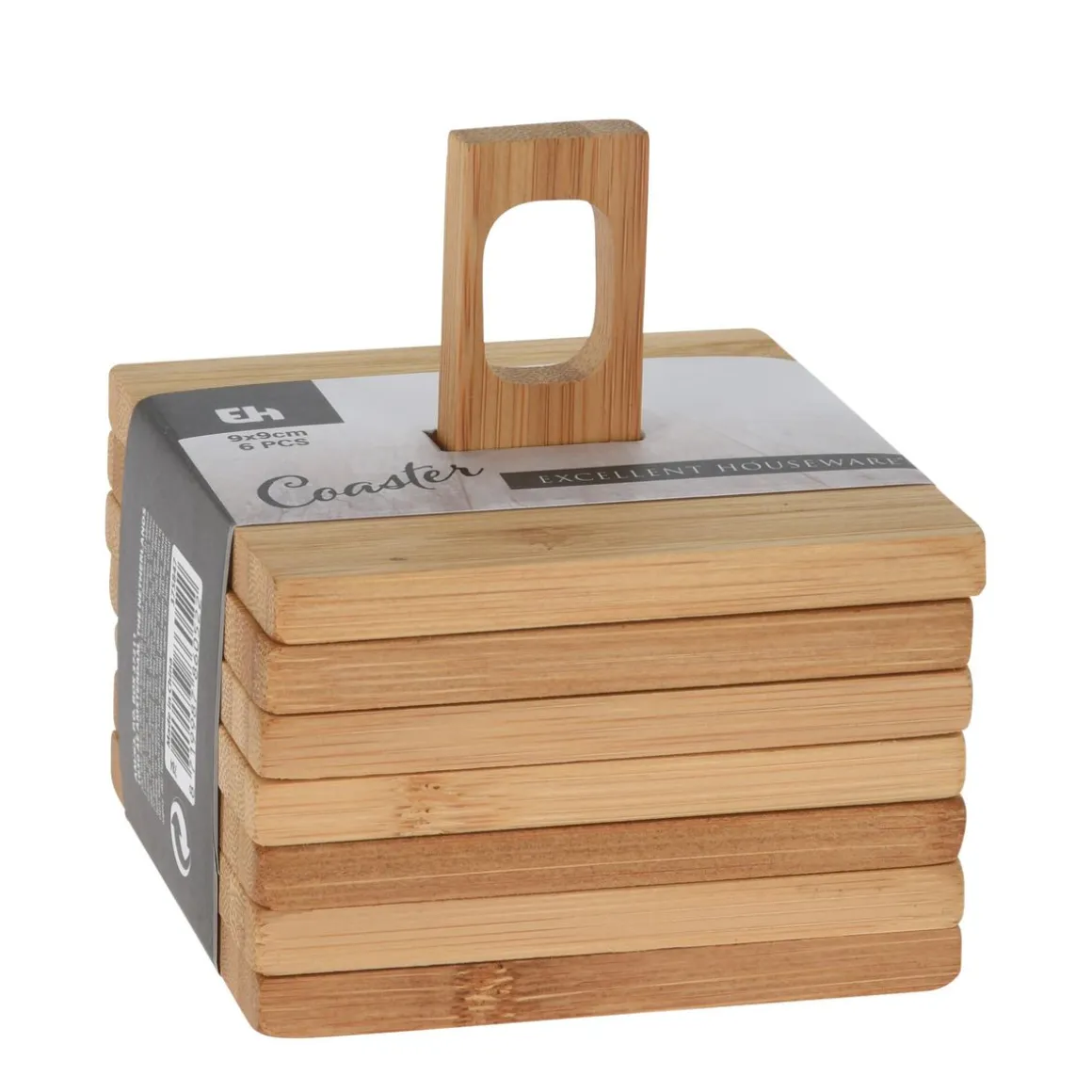 Glasuntersetzer Bambus Set 7-teilig