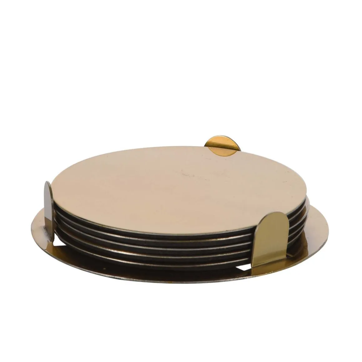 Glasuntersetzer 6er Set gold