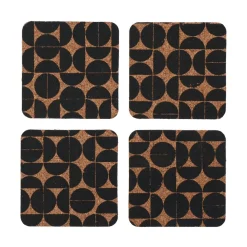 Glasuntersetzer Set Kork 4-teilig