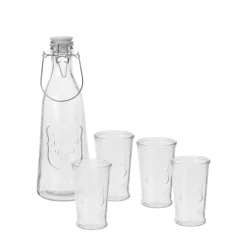 Gläser mit Trinkflasche 5er Set