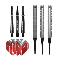 GOAT Podium Softdart 18 g 3er Set schwarz/silber