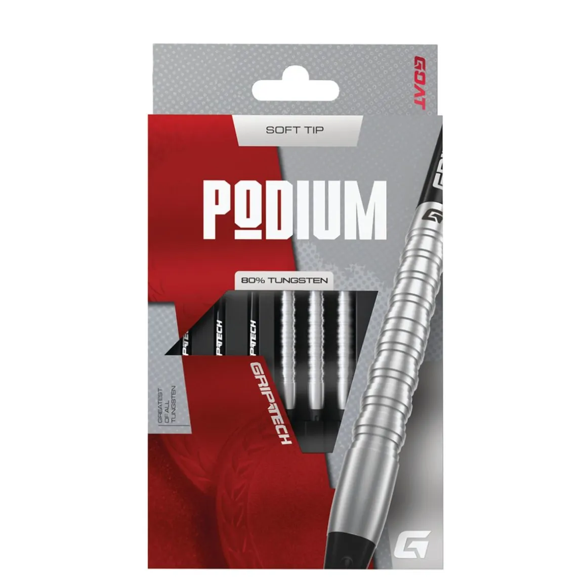 GOAT Podium Softdart 18 g 3er Set schwarz/silber