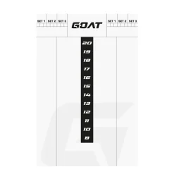 GOAT Scoreboard 45 x 30 cm weiss/schwarz