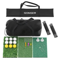 Golf Übungsnetz Set mit Abschlagmatte 300 x 240 x 200 cm