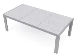 Granittisch 190 x 95 x 75 cm grau