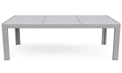 Granittisch 190 x 95 x 75 cm grau